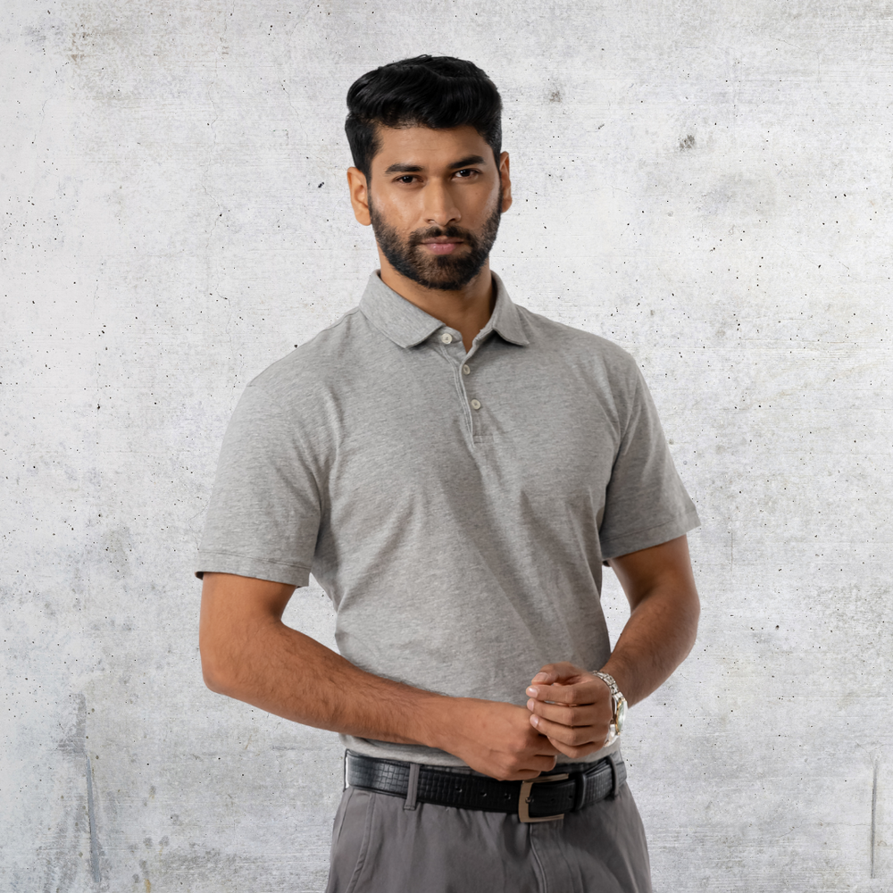 Executive Polo Gray Melange