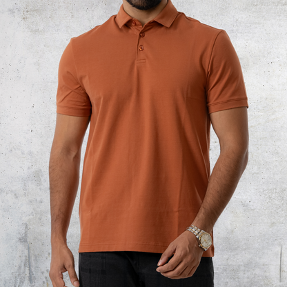 Executive Men's Polo Mocha Bisque