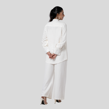 Fancy CTN Co-Ord White