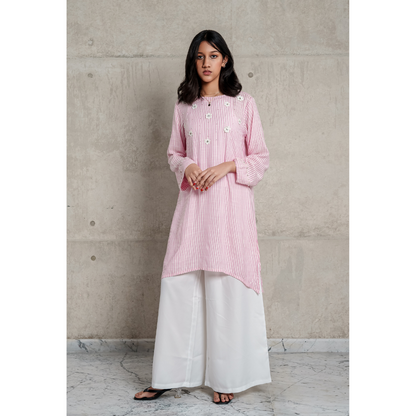 Garden Kurti (Pink)