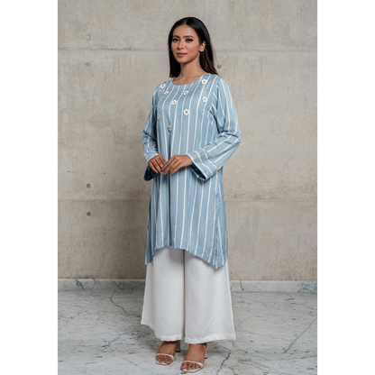 Garden Kurti (Blue)