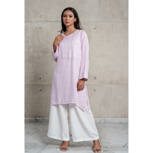 Garden Kurti (Lavender)