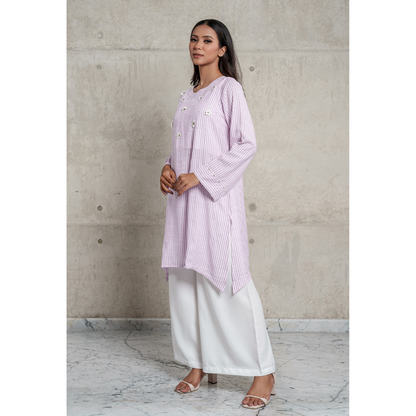 Garden Kurti (Lavender)