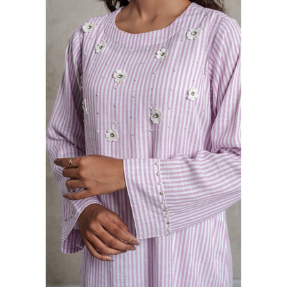 Garden Kurti (Lavender)