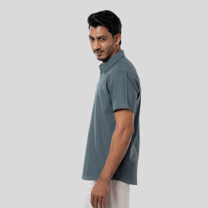 Half BTN Down Shirt Fern Green