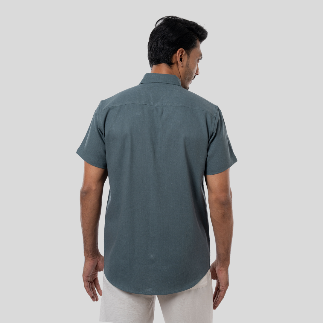 Half BTN Down Shirt Fern Green