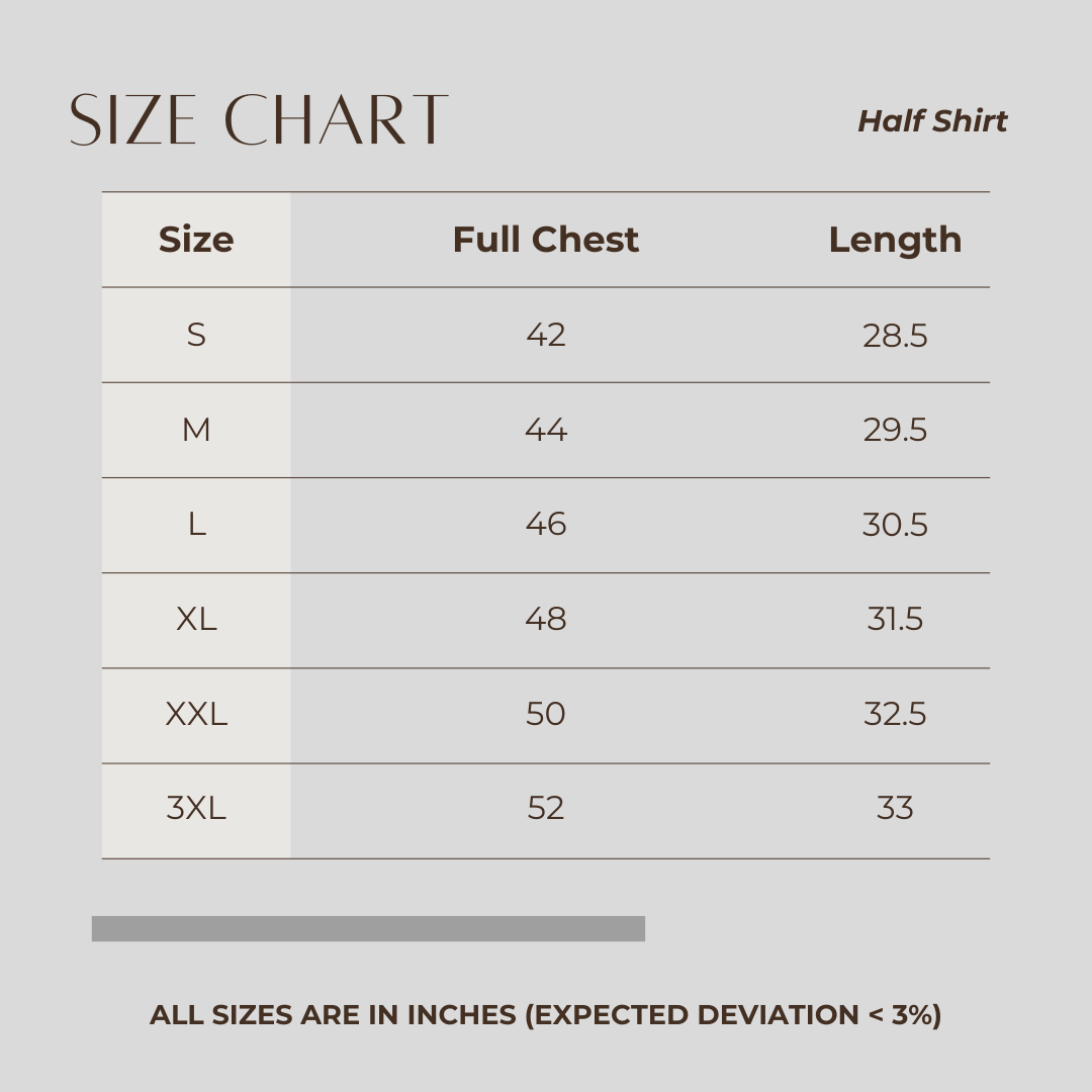 Men's Half Shirt AOP Blue