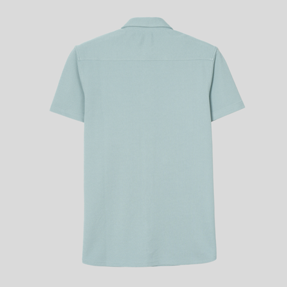 Knit Half Shirt Slate Gray