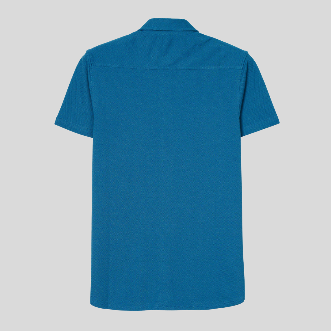 Knit Half Shirt Dark Blue