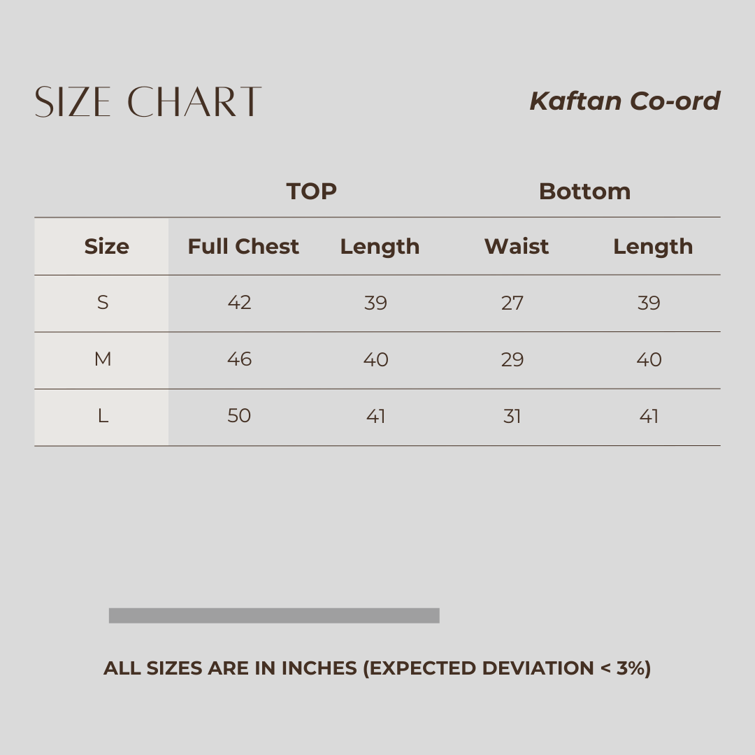 Kaftan Co-ord Maroon