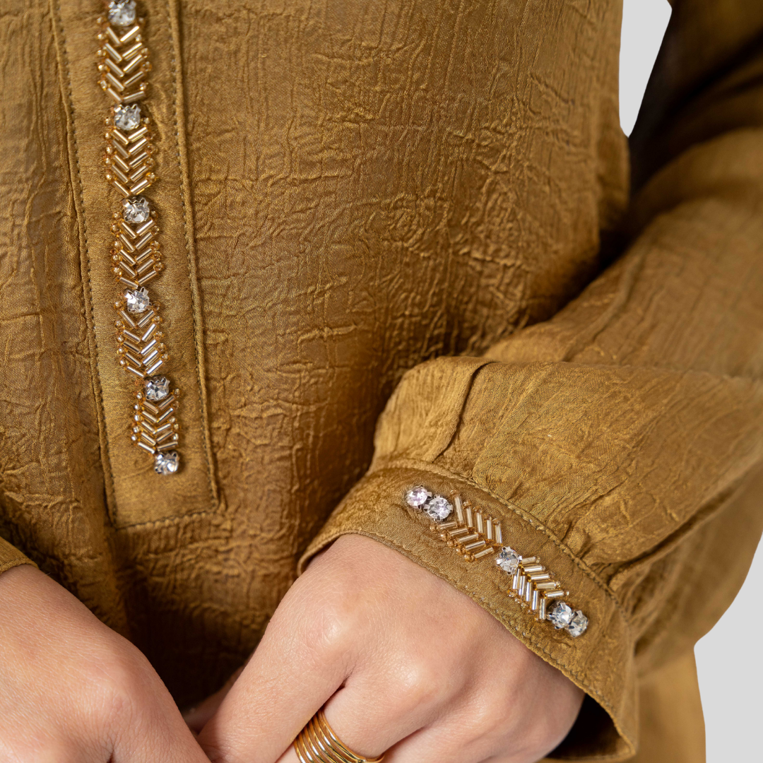 Karchupi Kurti Sepia