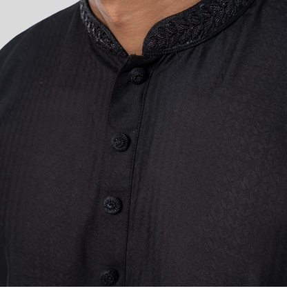 Karchupi Panjabi Black
