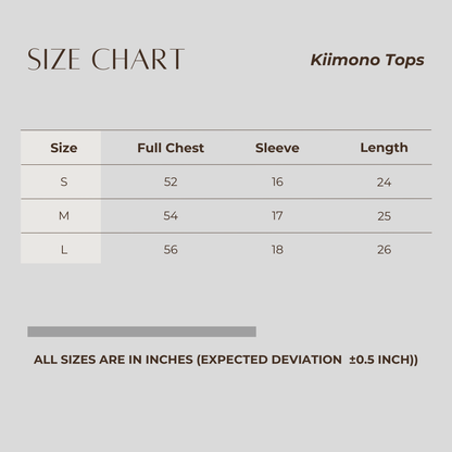 Kimono Tops Black