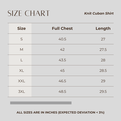 Men's Knit Cuban Shirt Navy