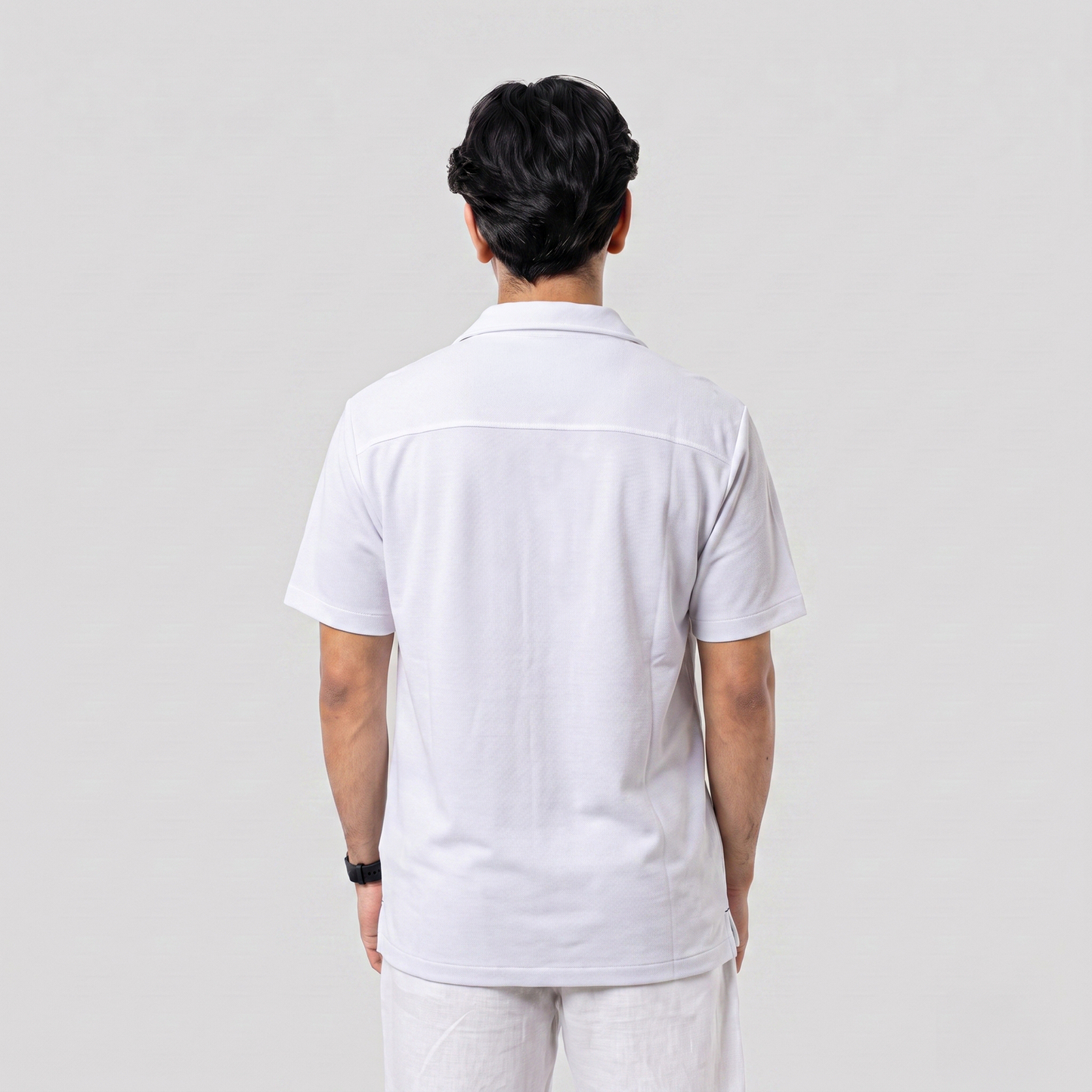 Knit Cuban Shirt White