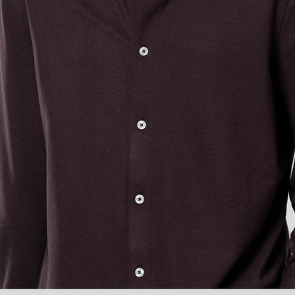 Premium Men’s Knit Shirt Coffee