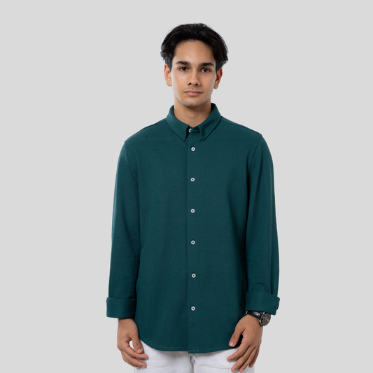 Premium Men’s Knit Shirt Teal