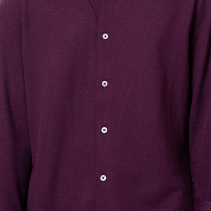 Premium Men’s Knit Shirt Wine