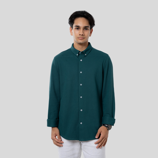 Premium Men’s Knit Shirt( Teal)
