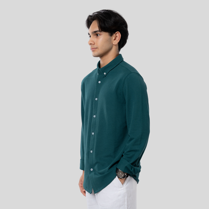 Premium Men’s Knit Shirt( Teal)
