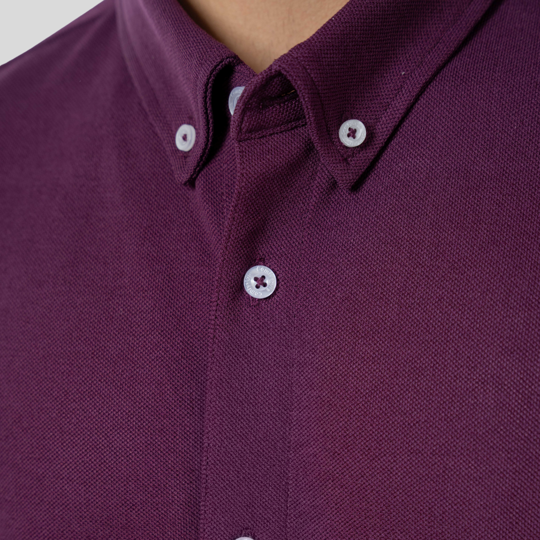 Premium Men’s Knit Shirt  Wine
