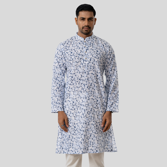 Men's AOP Linen Panjabi L-10