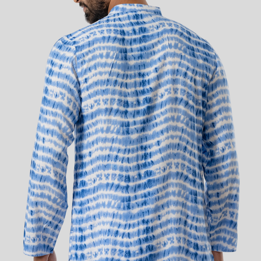 Men's AOP Linen Panjabi L-9