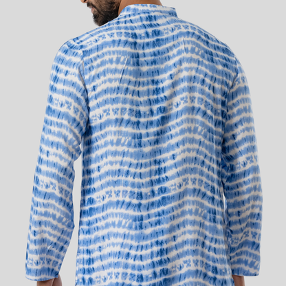 Men's AOP Linen Panjabi L-9