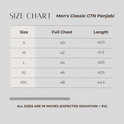 Men's Classic CTN Panjabi Step White