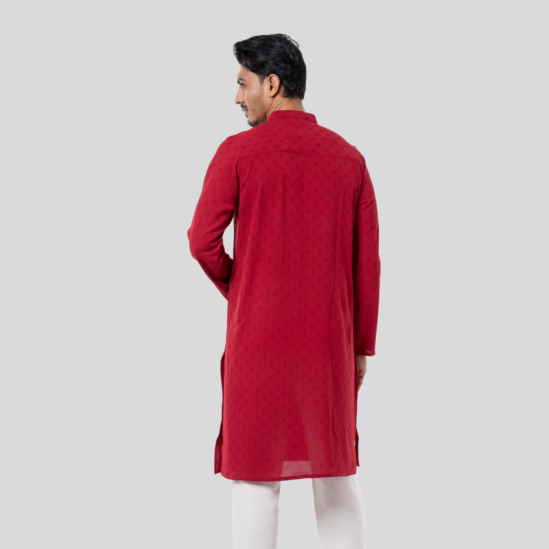 Men's Classic Panjabi Maroon