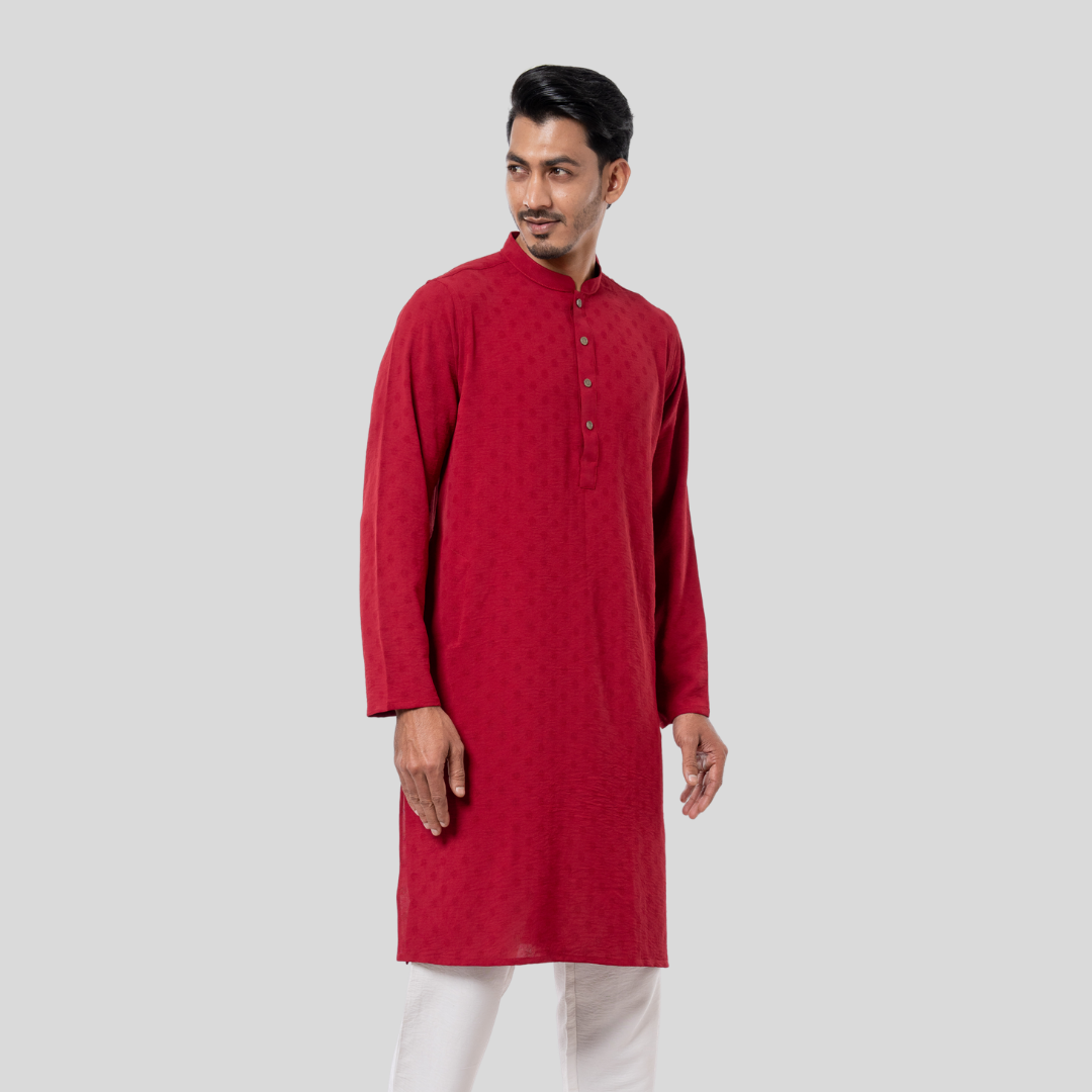 Men's Classic Panjabi Maroon