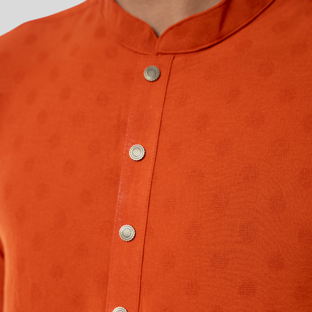 Men's Classic Panjabi Brick