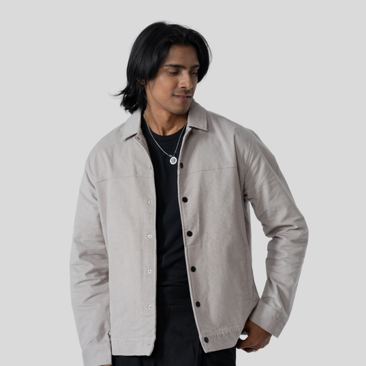 Men's Cord Jacket Strom Gray