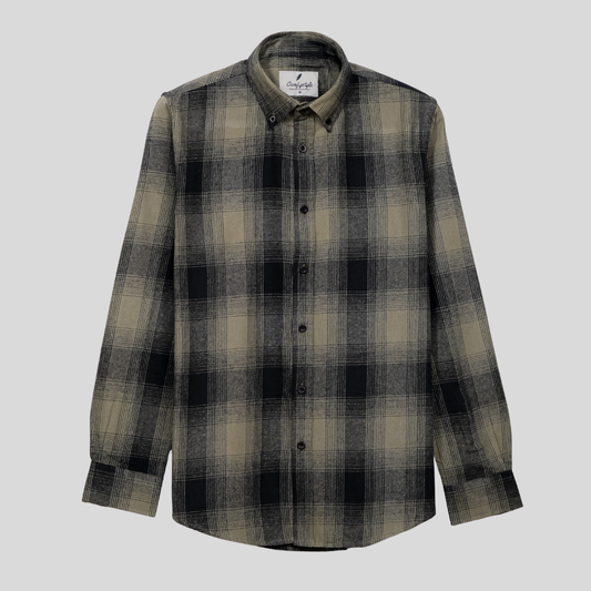 Men's Flannel Shirt Olive