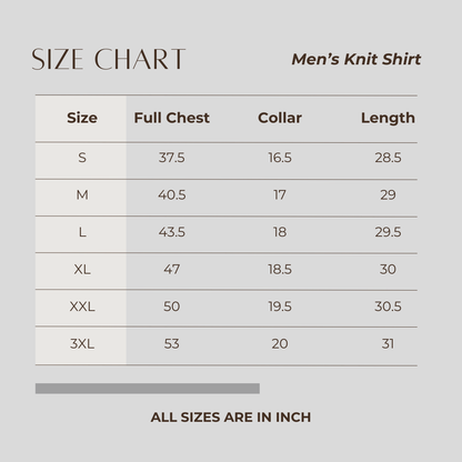 Premium Men’s Knit Shirt  Wine