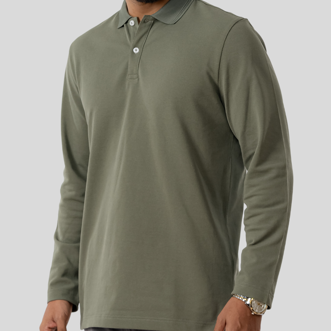 Men's Std Full Polo Four Leaf Clover