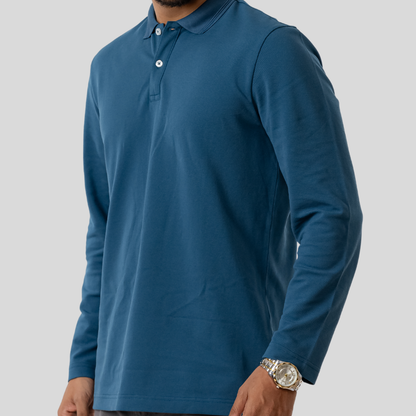 Men's Std Full Polo Dark Blue
