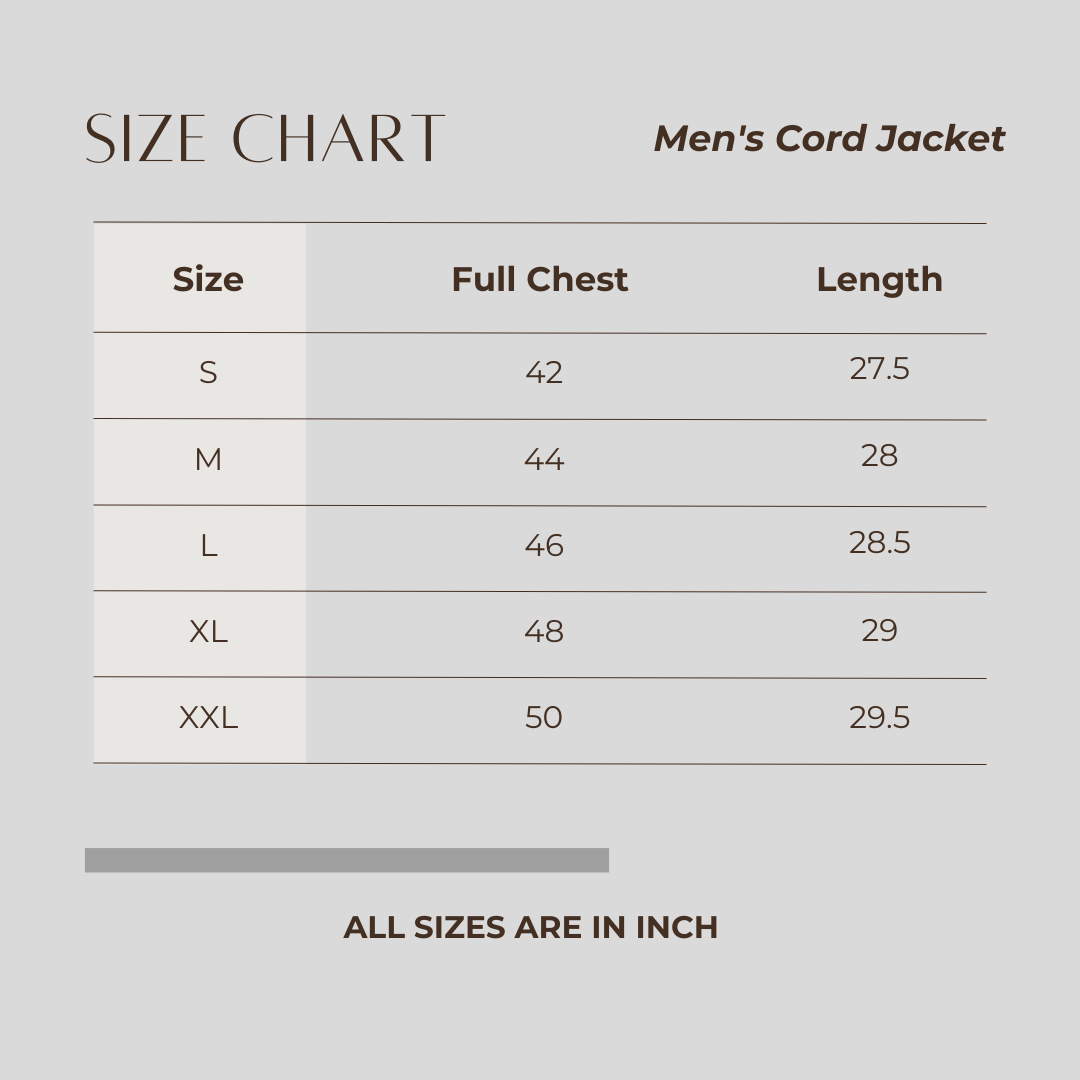 Men's Cord Jacket Navy