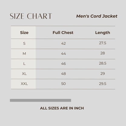 Men's Cord Jacket Navy