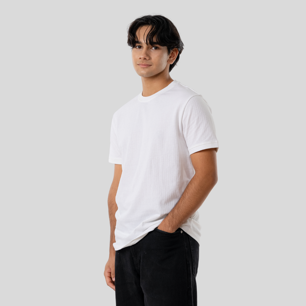 Men's Designer Tee Bright White