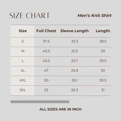 Men's Knit Shirt D. Sky