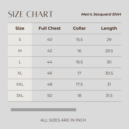 Men's Jacquard Shirt L. Mauve