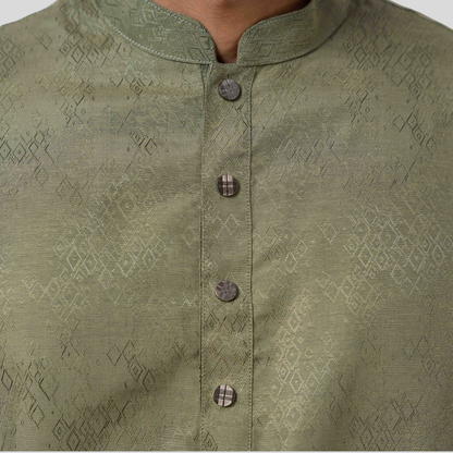 Premium Panjabi Light Olive
