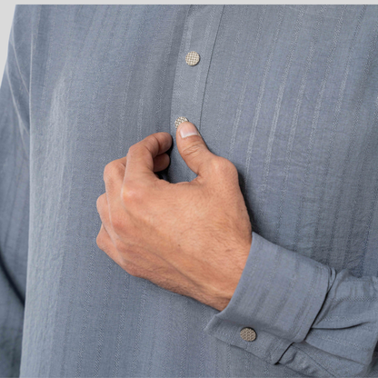 Premium Fancy Panjabi Ash