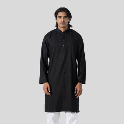 Premium JQD Panjabi Black
