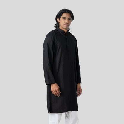 Premium JQD Panjabi Black