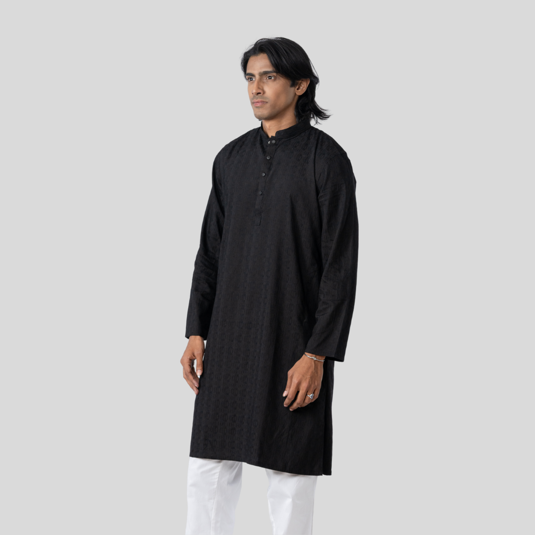 Premium JQD Panjabi Black
