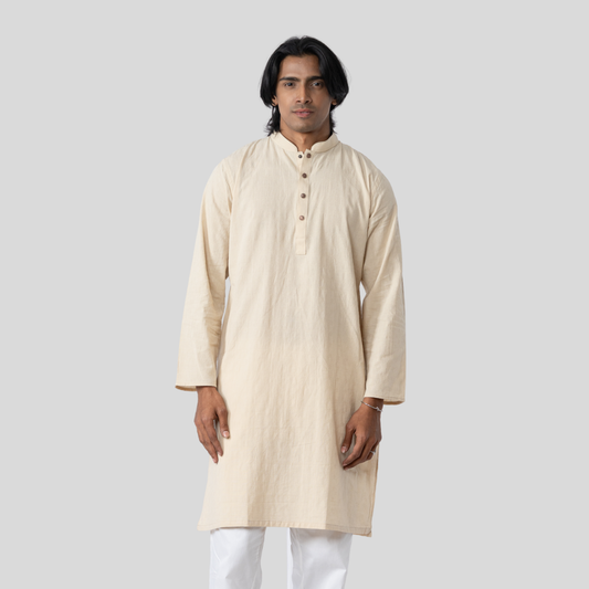 Premium JQD Panjabi White