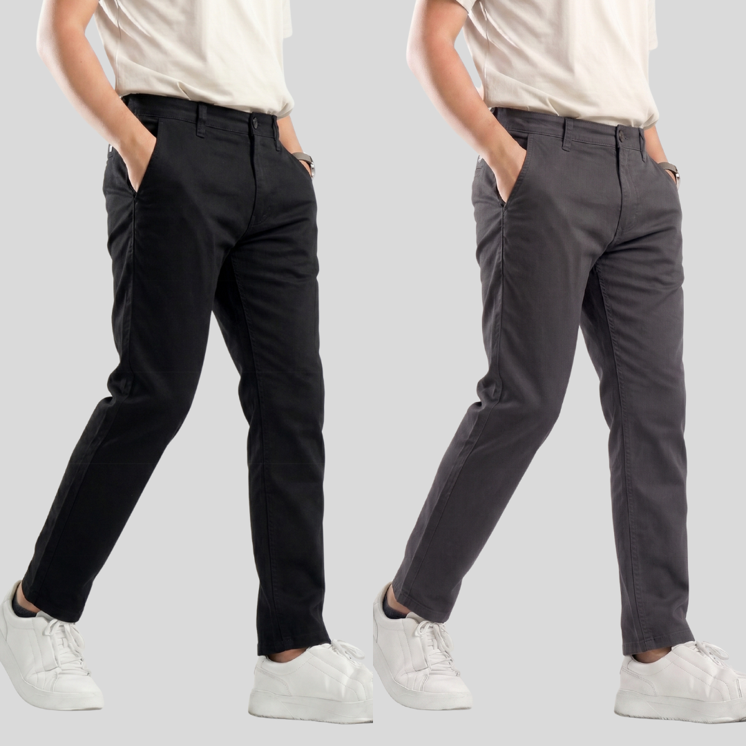 Premium Chino (Black & Charcoal Grey)