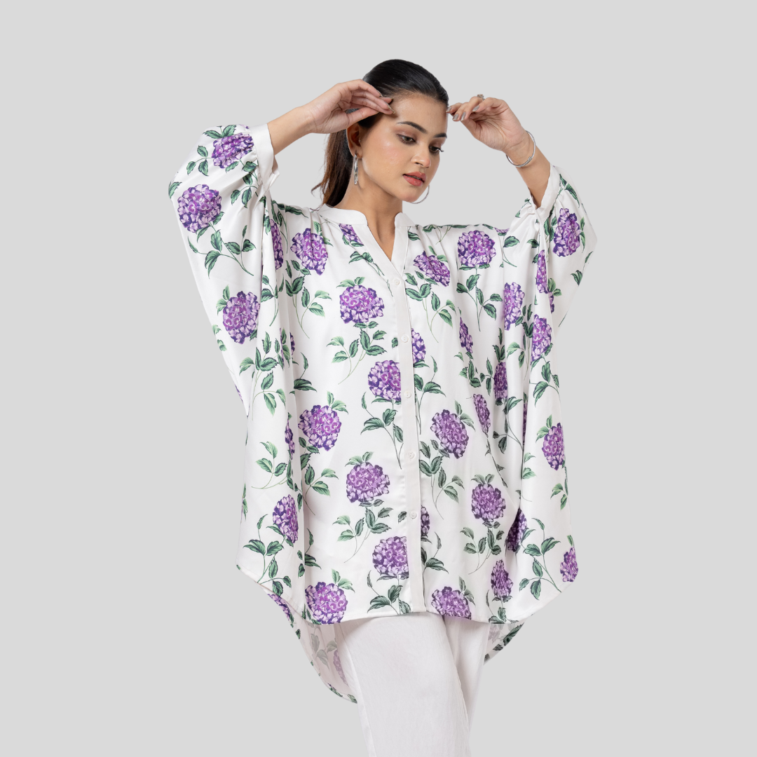 Printed AOP Kaftan Lilac